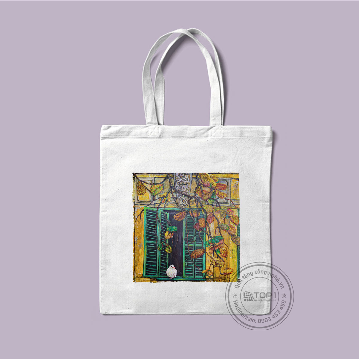 Quà tặng Eco túi vải canvas thân thiện môi trường TVC01