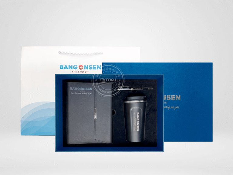 quà tặng sự kiện sổ bút & bình giữ nhiệt Lock&lock