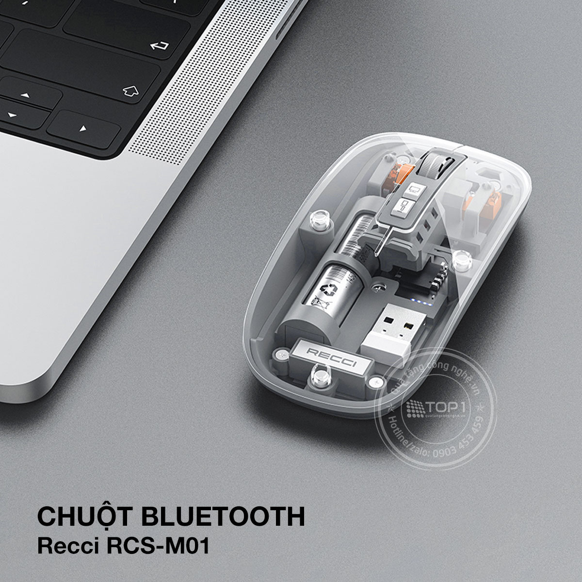 Quà tặng chuột không dây in logo CKD01