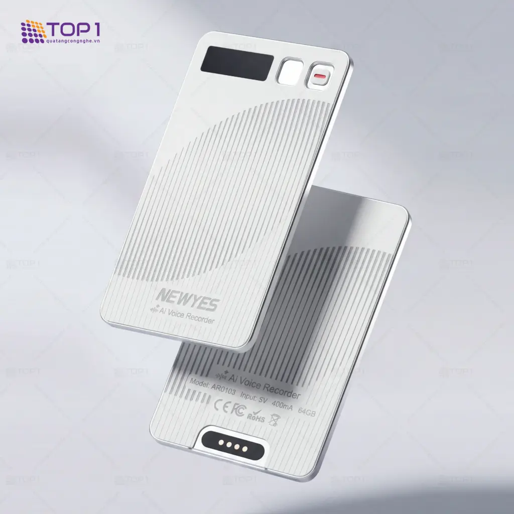 Quà tặng công nghệ ngày 20/10 - máy ghi âm AI mỏng nhẹ